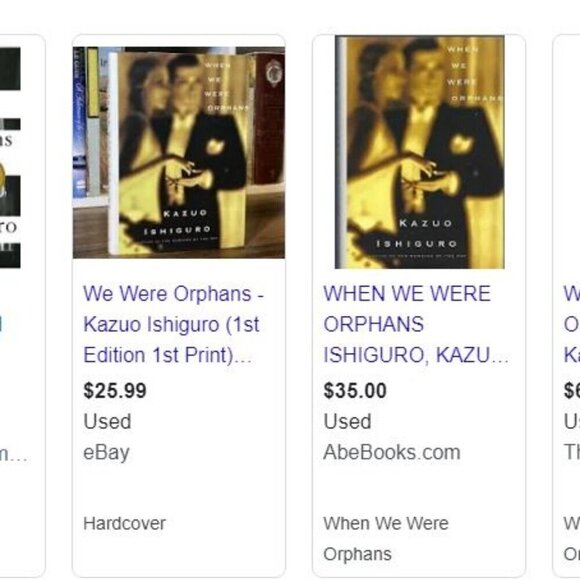 EUC hardcover book When We Were Orphans by Kazuo Ishiguro 1st U.S. edition - Picture 11 of 12